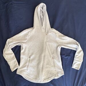 Athleta Easy Cozy Karma Jacket in Light Grey Heather